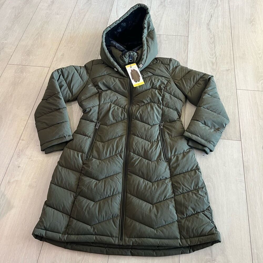 Andrew Marc Women's Long Stretch Parka jacket size S